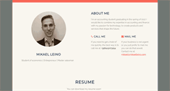 Desktop Screenshot of mikaelleino.com