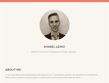 Tablet Screenshot of mikaelleino.com